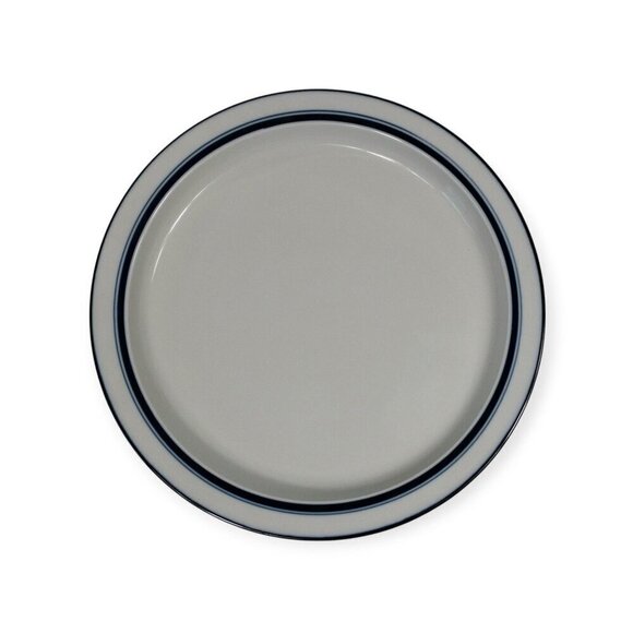 Dansk Other - Dansk Bistro White & Blue Ceramic Serving Platter 13" Round Elegant Design
